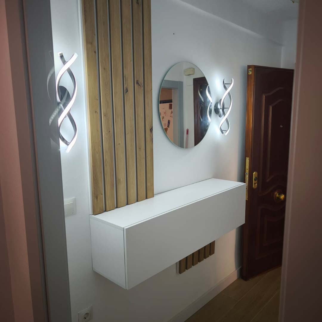 Mueble de baño suspendido instalado